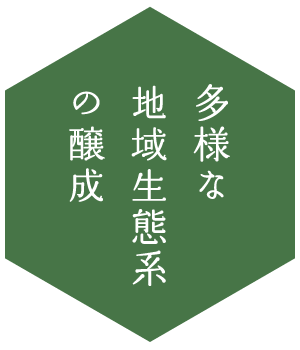 多様な地域生態系の醸成